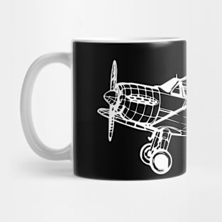 plane blueprint design Mug